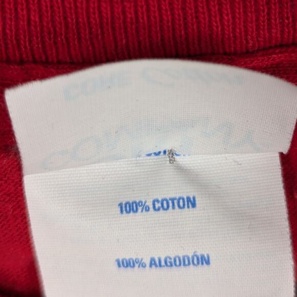 Play Ball Red Graphic T-Shirt Men’s Large Funny Cartoon Character Baseball Tee - Picture 4 of 5